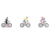 Noch H0 Figure Set Mountain Bike Model Hand Painted For Model Railway, Train H0