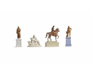 Noch H0 Figures Monuments with Famous Personalities, H0 Scale 1:87 Ideal for Historical Flair in Model Making