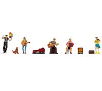 Noch H0 Street Artist Figures Hand Coloured Plastic Figure Set for Gauge H0 - Revives Your Model Railway System