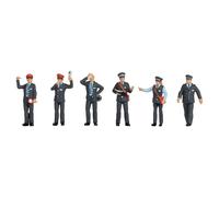 NOCH H0 Figurines Train Guards Switzerland, Perfect for Dioramas & Modellbahnen