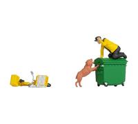 NOCH H0 Funny Scenes "Caution Dog", Model Train Accessory for H0, Funny Figures for Your Model Landscape