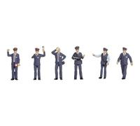 NOCH H0 German Railway Officials Figures, Figures for the H0 Model Railway, Perfect for Creating Realistic Scenes