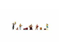 Noch H0 Street Artist Figures Hand Coloured Plastic Figure Set for Gauge H0 - Revives Your Model Railway System