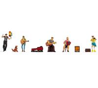 Noch H0 Street Artist Figures Hand Coloured Plastic Figure Set for Gauge H0 - Revives Your Model Railway System