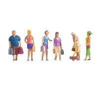 NOCH Hand-Colored H0 Male Human Figures Scale 1:87, 6-Piece Set