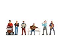 NOCH Hand-Colored H0 Street Musician Miniature Figures with Micro Sound