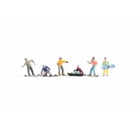 NOCH Hand-Colored Mini Figures for Winter Landscapes 1:87 Scale Man