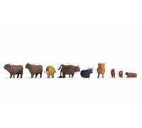 Noch Highland Cattle (9) Figure Set N15728 HO Gauge
