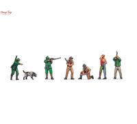 Noch Hunters & Lumberjacks (6) 3D Master Figure Set - 1:160 N Gauge
