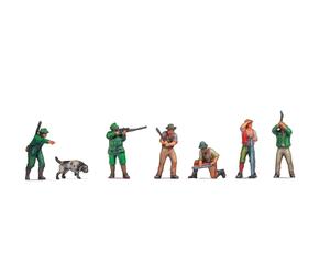 Noch Hunters & Lumberjacks (6) 3D Master Figure Set Z Gauge N44503