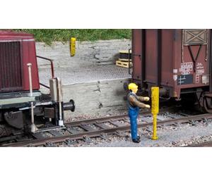 NOCH® Intercom Station Set, Model Building Intercom Stations, 10 Pieces for Gauge H0, Perfect for Train Stations and Workshops