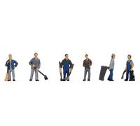 NOCH Janitor Set With Unpainted,Hand Painted, Made of Plastic for N Gauge
