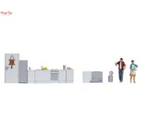 NOCH 16285 HO Scale Themed Set Figures And Accessories: In The Kitchen