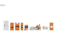Noch 16286 Living Room Themed Figure Set