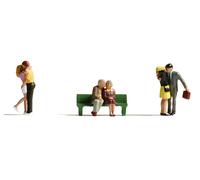 NOCH Love Couples Set, Hand Painted, Modelmaking Accessory for Gauge H0, 1:87