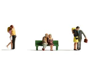 NOCH Love Couples Set, Hand Painted, Modelmaking Accessory for Gauge H0, 1:87