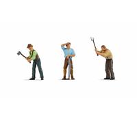 NOCH Lumberjack Realistic Model Figures Hand Coloured for 0 Gauge for Realistic Landscaping