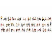 Noch 37071 Mega Economy Figures Set Sitting People, coloured