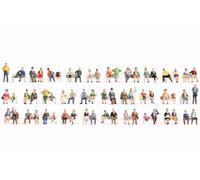NOCH Mega saving Set„ Sitting“, 60 Hand-Painted Unpainted, Ideal for Stages