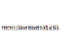 NOCH Mega Savings Set 'At The Train Station', 30 Hand-Painted Figures For Gauge
