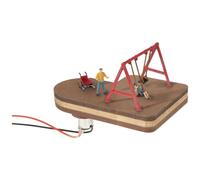Noch® Micro-Motion Swing, Children's Playground Model, Movable Play Device for Gauge H0, Perfect for Dioramas