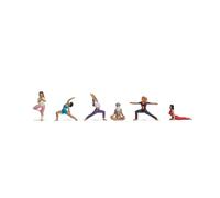 Noch 15888 Characters: Women Practicing Yoga Scale 1:87 H0