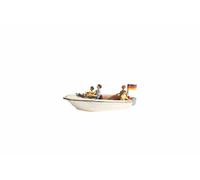 NOCH Motor Boat, Mini-Deko with Figures, Ideal for Modelmaking And Diy-Projekte
