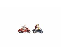 NOCH Motorcycle Riders, Model Kit IN Tt Scale 1:120 With Human Figurines