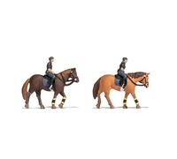 Noch® Mounted Police Plastic Figures Set of 2 Riders for Model Railway Gauge H0Also for Crafts and DIY