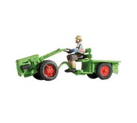 NOCH N Track Single-Axle Tractor With Driver, Miniature Figures, Scale 1:160