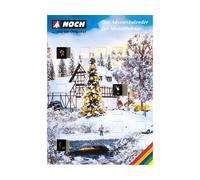 NOCH Figure Advent Calendar with 28 Figures, Hand Coloured, for N Gauge, Ideal as a Gift or as a Collector's Item