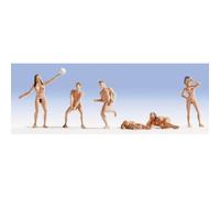 NOCH Nudists (6) Figure Set HO Gauge Scenics 15844