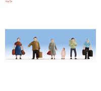 Noch 47115 Pedestrians with Luggage (6) Hobby Figure Set