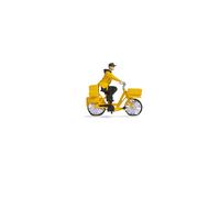 Noch Postal Worker (Bike) Tiny Scenes Set 16522 HO Gauge