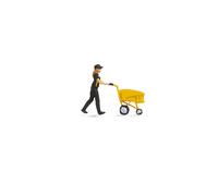 Noch Postal Worker (Trolley) Tiny Scenes Set 16524 HO Gauge