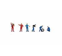 15029 Noch HO Ecological Operator Figures City 6 Pieces With Accessories Sc 1:87