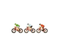 NOCH Racing Cyclists, Model Figures For The TT Scale, Set With 3 Hand-Painted