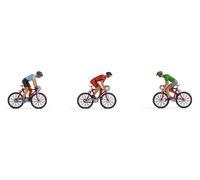 NOCH Rennradfahrer, Hand-Colored Figures, Ideal Accessory for N Gauge Model