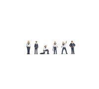 NOCH® Sailors, Hand-Painted Model Figures, 6-Piece Set For Gauge N