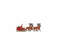 Noch 15924 Santa Claus with Reindeer Hauled Sleigh Figure Set