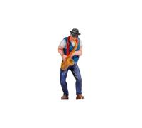 NOCH® Saxophonist Plastic Figure Ideal for H0 Scale Model Railway, Dioramas and Decoration