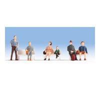 NOCH Seated Passengers (6) Hobby Figure Set HO Gauge Scenics 18116