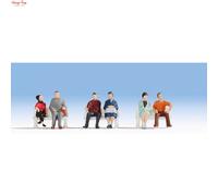 Noch Hobby Figure Set 47130 Sitting People - 6 Figures - TT Scale Landscape Modelling