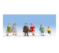 NOCH Sitting People (6) Hobby Figure Set HO Gauge Scenics 18131