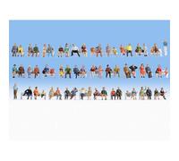 NOCH Sitting People (60) Mega Economy Figure Set HO Gauge Scenics 18402