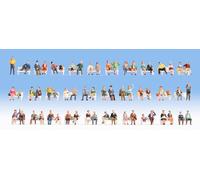 Noch 37071 Mega Economy Figures Set Sitting People, coloured