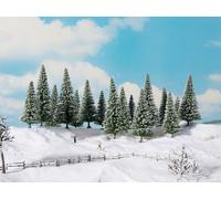 NOCH Snow Firs, Realistic Winter Landscape, 6 Pieces, Perfect For The