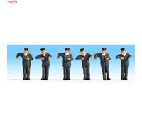 Noch Steam Locomotive Drivers (6) Figure Set - 1:87 HO Gauge