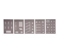 NOCH Street Marking Templates (5) HO Gauge Scenics 60745