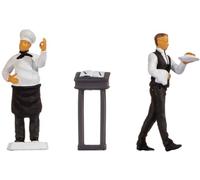 Noch Tiny Scenes Restaurant with Hand Coloured Figures H0 Scale 1:87 Perfect for Dioramas and Model Railway